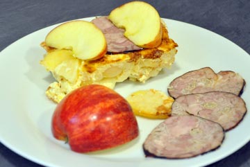 Le gratin de pommes à l'andouille des eleveurs du pays d'auge - boucherie, charcuterie, traiteur - Le Breuil en Auge